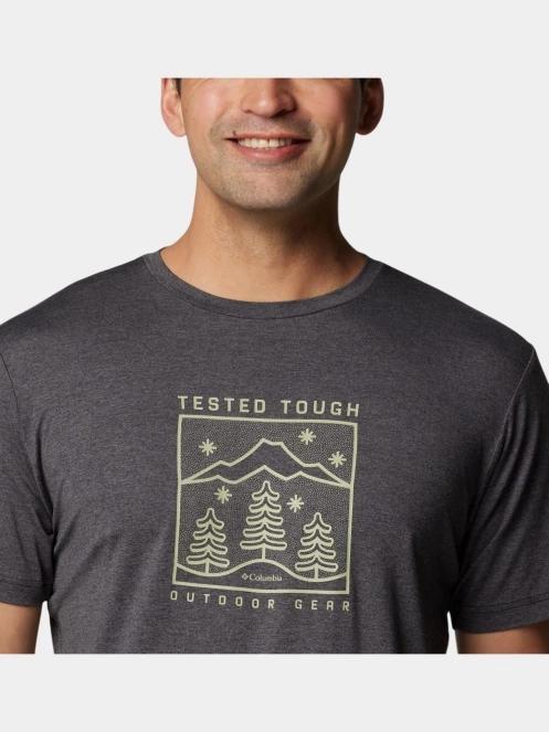 tricou pentru sport, cu maneci scurte pt. barbati Columbia Kwick Hike Graphic Short Sleeve Tee negru 6