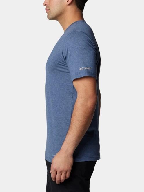 tricou pentru sport, cu maneci scurte pt. barbati Columbia Kwick Hike Graphic Short Sleeve Tee albastru 3