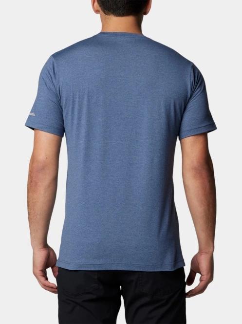 tricou pentru sport, cu maneci scurte pt. barbati Columbia Kwick Hike Graphic Short Sleeve Tee albastru 4