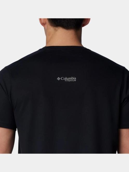 tricou pentru sport, cu maneci scurte pt. barbati Columbia Summit Valley SS Crew negru 6