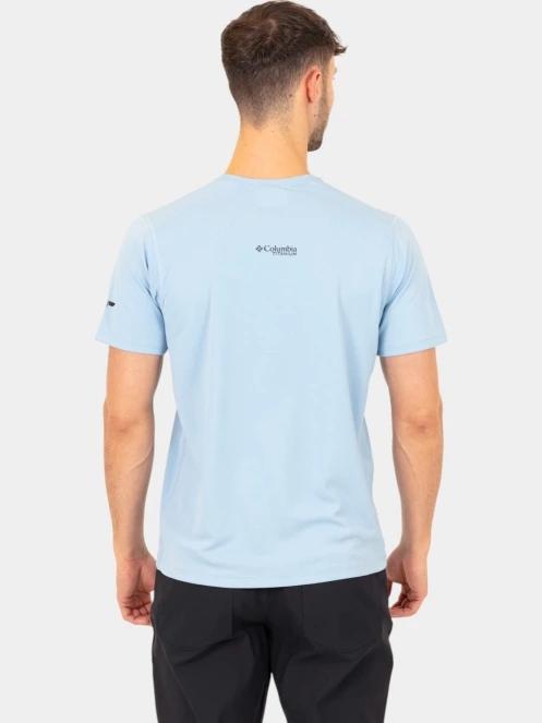tricou cu maneci scurte pt. barbati Columbia Summit Valley SS Crew albastru deschis 4