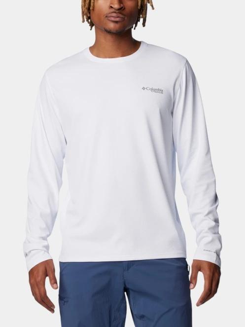 tricou cu maneci lungi, pentru sport pt. barbati Columbia Summit Valley LS Crew alb 2