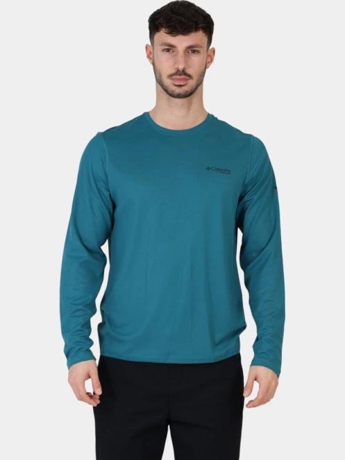 tricou cu maneci lungi, pentru sport pt. barbati Columbia Summit Valley LS Crew verde 2