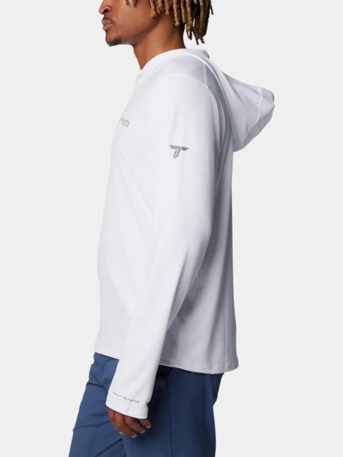 tricou cu maneci lungi, pentru sport pt. barbati Columbia Summit Valley Hoodie alb 3