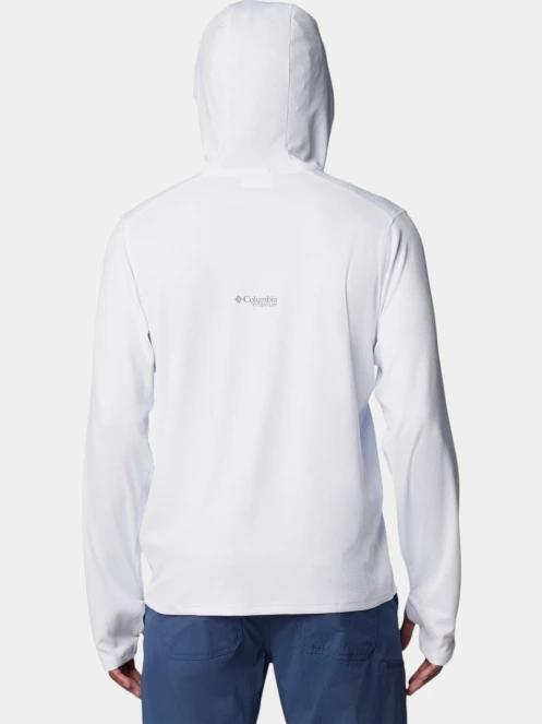 tricou cu maneci lungi, pentru sport pt. barbati Columbia Summit Valley Hoodie alb 4