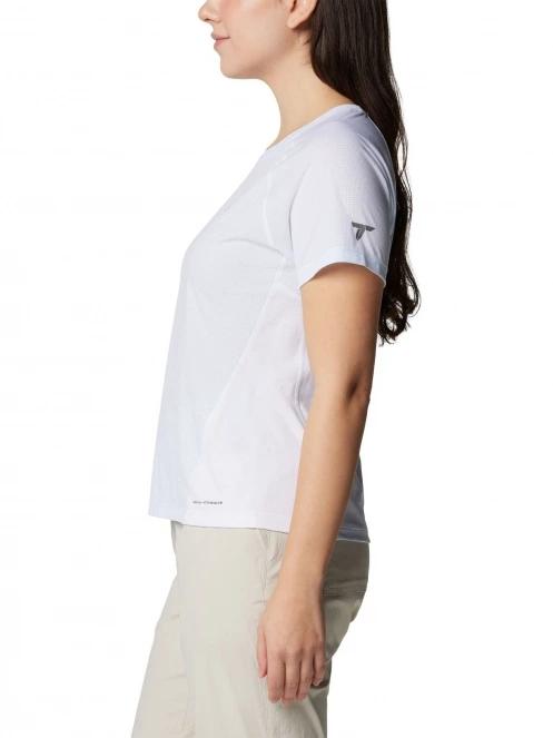 tricou pentru sport, cu maneci scurte pt. femei Columbia Cirque River Short Sleeve Crew alb 3