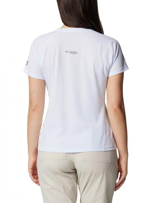 tricou pentru sport, cu maneci scurte pt. femei Columbia Cirque River Short Sleeve Crew alb 4