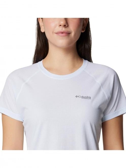 tricou pentru sport, cu maneci scurte pt. femei Columbia Cirque River Short Sleeve Crew alb 5
