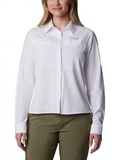 camasa de drumetie cu maneci lungi pt. femei Columbia Summit Valley Woven Long Sleeve Shirt alb 2