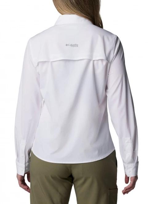 camasa de drumetie cu maneci lungi pt. femei Columbia Summit Valley Woven Long Sleeve Shirt alb 4