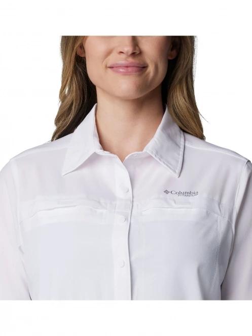 camasa de drumetie cu maneci lungi pt. femei Columbia Summit Valley Woven Long Sleeve Shirt alb 7