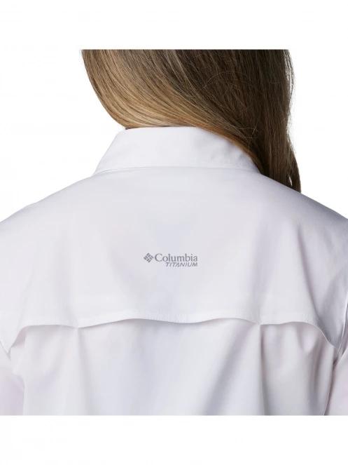 camasa de drumetie cu maneci lungi pt. femei Columbia Summit Valley Woven Long Sleeve Shirt alb 8