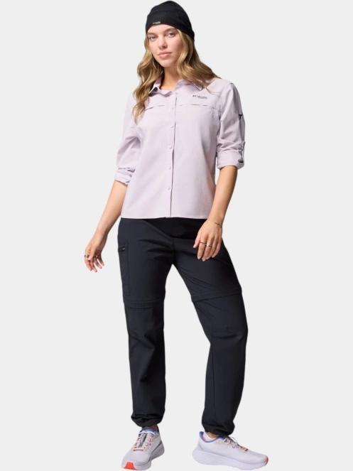 camasa de drumetie cu maneci lungi pt. femei Columbia Summit Valley Woven Long Sleeve Shirt violet 5