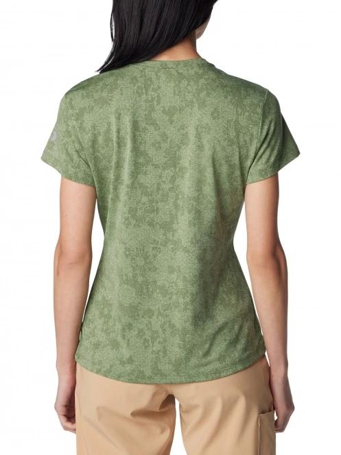 tricou pentru sport, cu maneci scurte pt. femei Columbia Bluebird Canyon Short Sleeve Crew verde 4