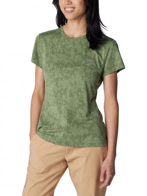 tricou pentru sport, cu maneci scurte pt. femei Columbia Bluebird Canyon Short Sleeve Crew verde 5