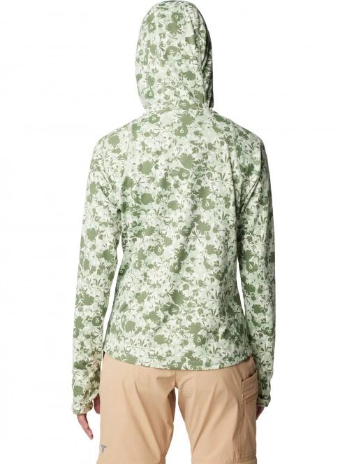 tricou cu maneci lungi, pentru sport pt. femei Columbia Summit Valley Hoodie verde 4