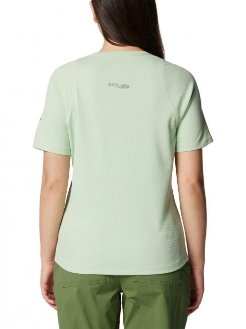 tricou pentru sport, cu maneci scurte pt. femei Columbia Summit Valley Short Sleeve Crew verde 4