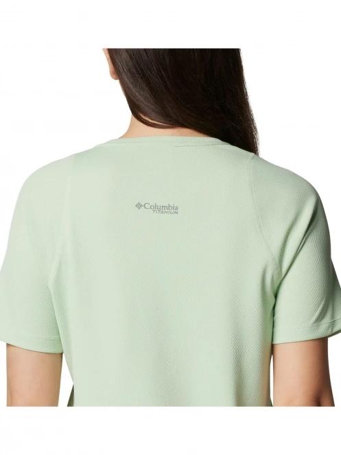 tricou pentru sport, cu maneci scurte pt. femei Columbia Summit Valley Short Sleeve Crew verde 6