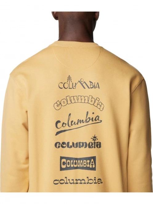 pulover pt. barbati Columbia Marble Canyon French Terry Crew galben 6
