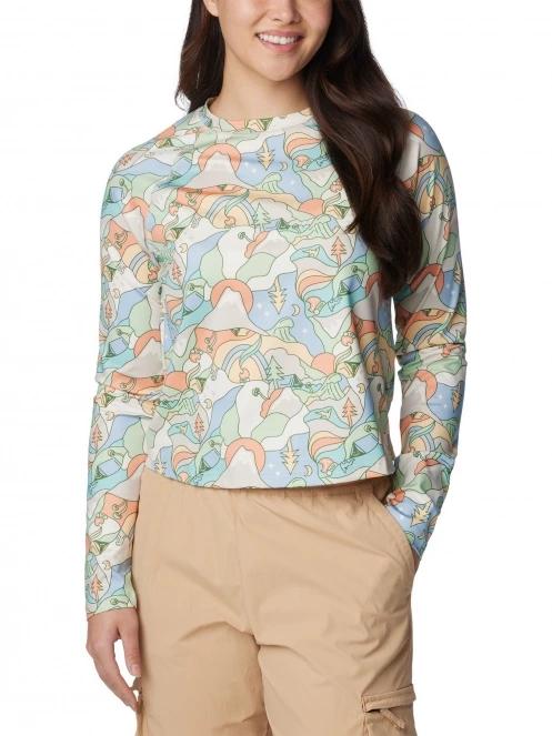 tricou cu maneci lungi pt. femei Columbia Boundless Trek Active Long Sleeve Shirt nisip 5