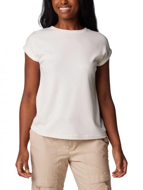 tricou cu maneci scurte pt. femei Columbia Crystal Pine Tee alb 2