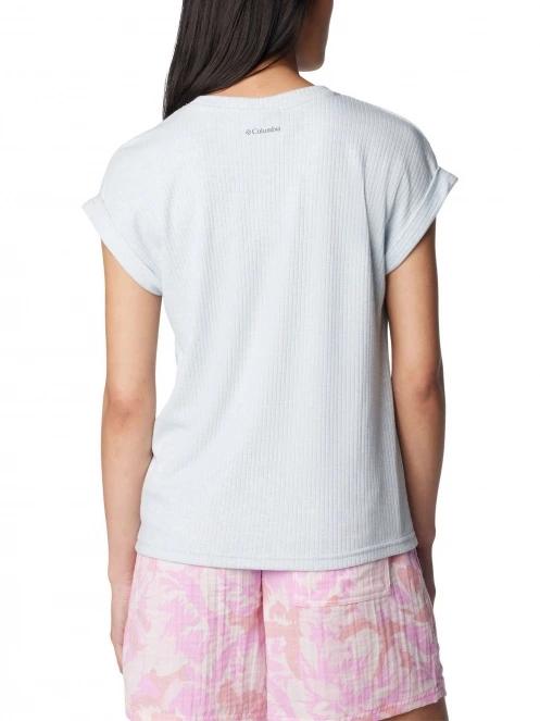 tricou cu maneci scurte pt. femei Columbia Crystal Pine Tee albastru 4
