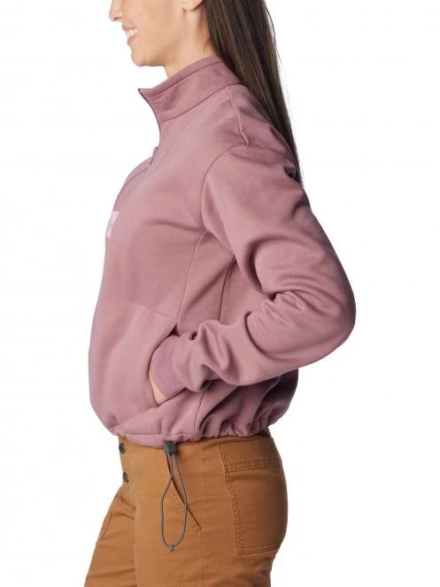 pulover pt. femei Columbia Columbia Lodge Quarter Zip rosu 3