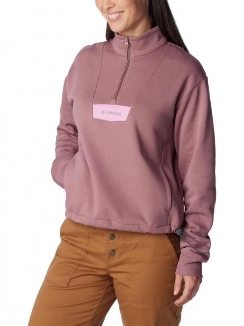 pulover pt. femei Columbia Columbia Lodge Quarter Zip rosu 5