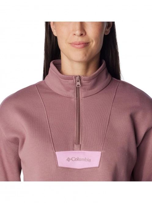 pulover pt. femei Columbia Columbia Lodge Quarter Zip rosu 6