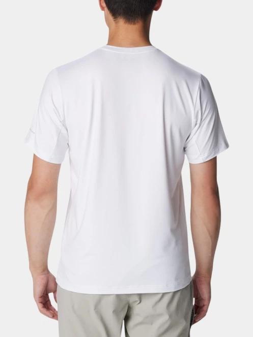tricou pentru sport, cu maneci scurte pt. barbati Columbia Tech Trail Crew Neck II alb 4