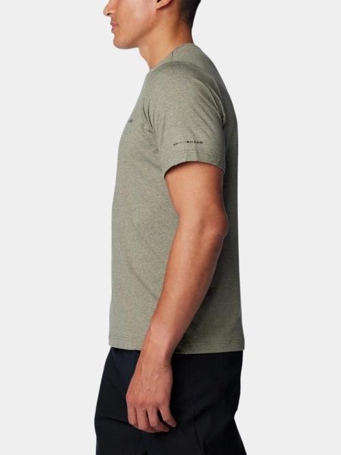 tricou pentru sport, cu maneci scurte pt. barbati Columbia Tech Trail Crew Neck II verde 3