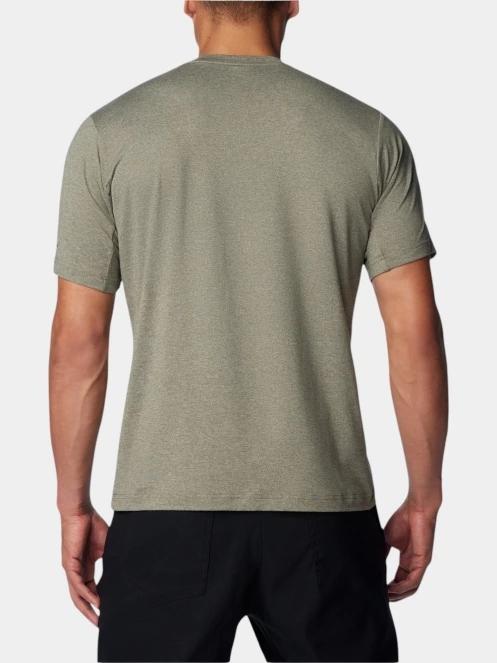 tricou pentru sport, cu maneci scurte pt. barbati Columbia Tech Trail Crew Neck II verde 4