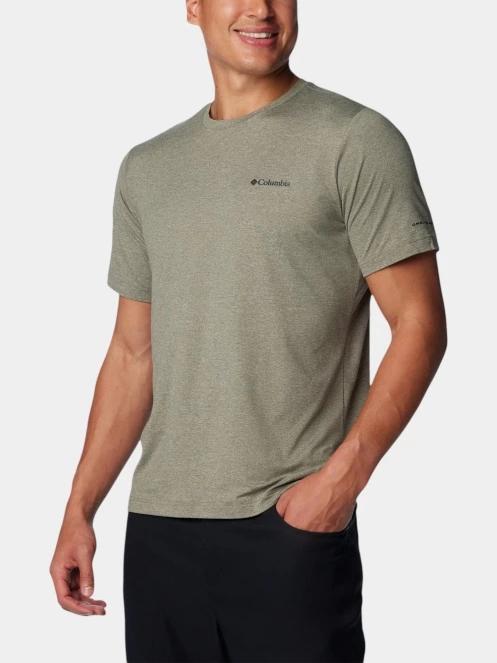 tricou pentru sport, cu maneci scurte pt. barbati Columbia Tech Trail Crew Neck II verde 5