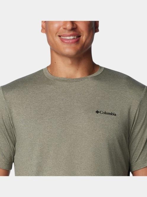 tricou pentru sport, cu maneci scurte pt. barbati Columbia Tech Trail Crew Neck II verde 6