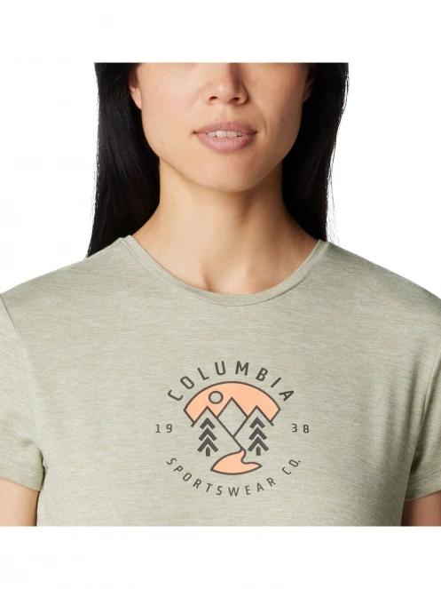 tricou cu maneci scurte pt. femei Columbia Sloan Ridge Graphic Short Sleeve Tee verde 6