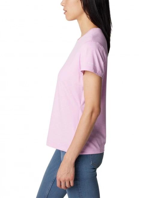 tricou cu maneci scurte pt. femei Columbia Sloan Ridge Graphic Short Sleeve Tee roz 3
