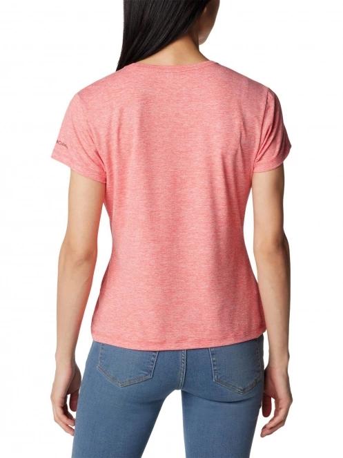 tricou cu maneci scurte pt. femei Columbia Sloan Ridge Graphic Short Sleeve Tee rosu 4