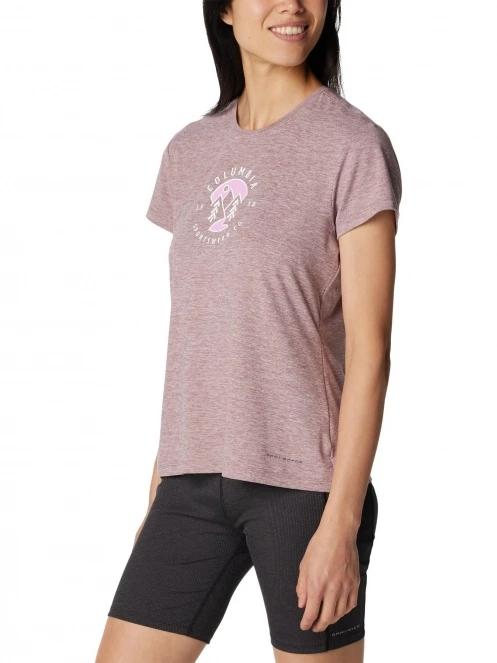 tricou cu maneci scurte pt. femei Columbia Sloan Ridge Graphic Short Sleeve Tee rosu 5
