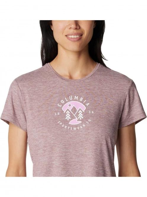 tricou cu maneci scurte pt. femei Columbia Sloan Ridge Graphic Short Sleeve Tee rosu 6