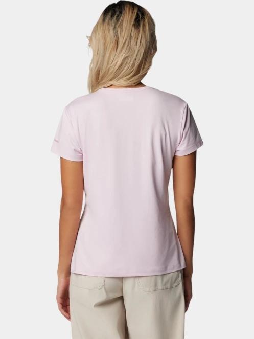 tricou cu maneci scurte pt. femei Columbia Sloan Ridge Graphic Short Sleeve Tee roz 4