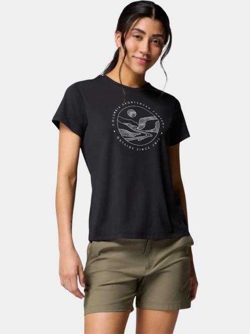 tricou cu maneci scurte pt. femei Columbia Sloan Ridge Graphic Short Sleeve Tee negru 2