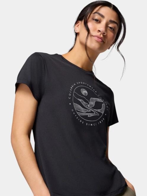 tricou cu maneci scurte pt. femei Columbia Sloan Ridge Graphic Short Sleeve Tee negru 6