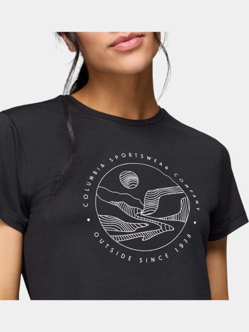 tricou cu maneci scurte pt. femei Columbia Sloan Ridge Graphic Short Sleeve Tee negru 7