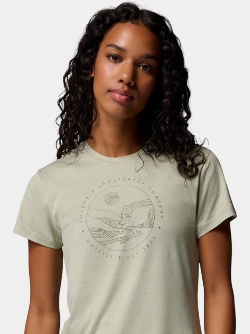 tricou cu maneci scurte pt. femei Columbia Sloan Ridge Graphic Short Sleeve Tee verde 6