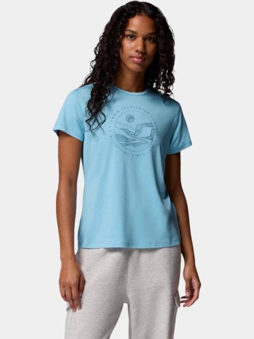 tricou cu maneci scurte pt. femei Columbia Sloan Ridge Graphic Short Sleeve Tee albastru 2