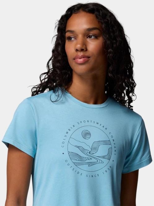 tricou cu maneci scurte pt. femei Columbia Sloan Ridge Graphic Short Sleeve Tee albastru 6