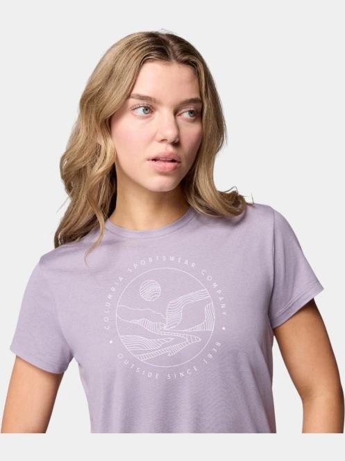 tricou cu maneci scurte pt. femei Columbia Sloan Ridge Graphic Short Sleeve Tee violet 6