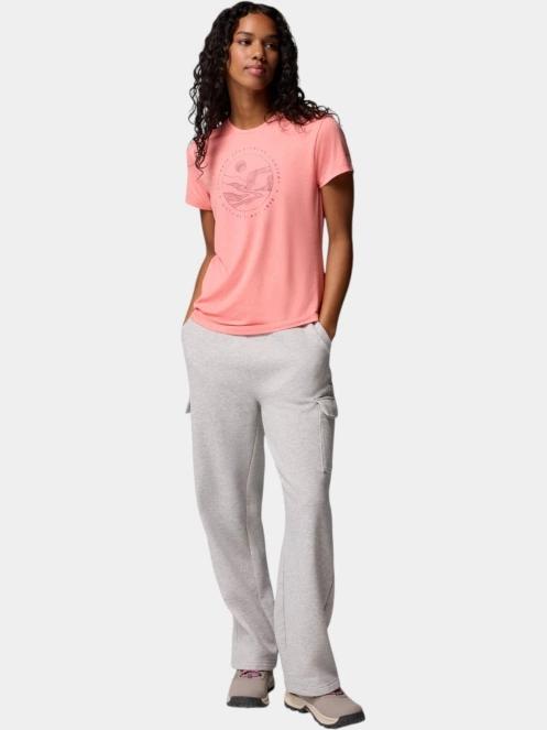 tricou cu maneci scurte pt. femei Columbia Sloan Ridge Graphic Short Sleeve Tee rosu 5