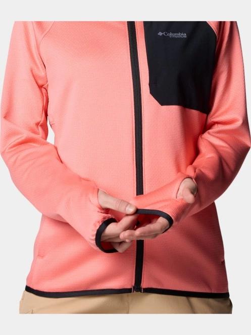 pulover polar pt. femei Columbia Triple Canyon Grid Fleece FZ roz 8