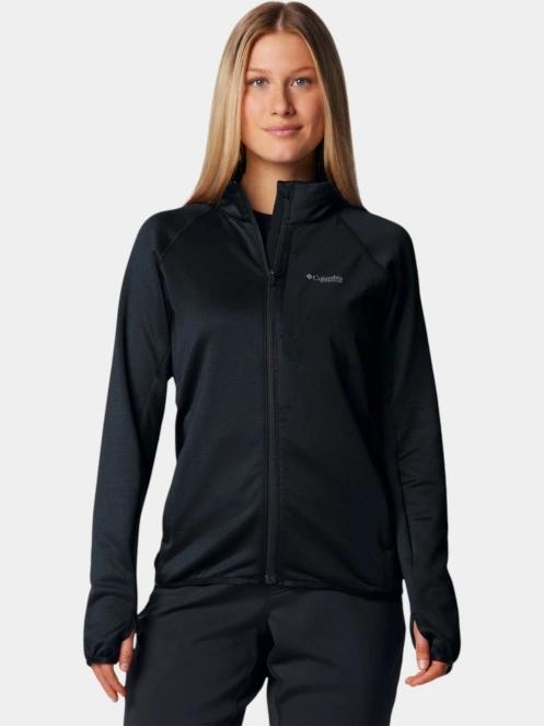 pulover polar pt. femei Columbia Triple Canyon Grid Fleece Full Zip negru 2